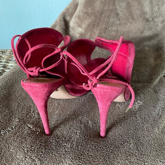 Aquazzura Red Leather Heels - Picture 3 of 4